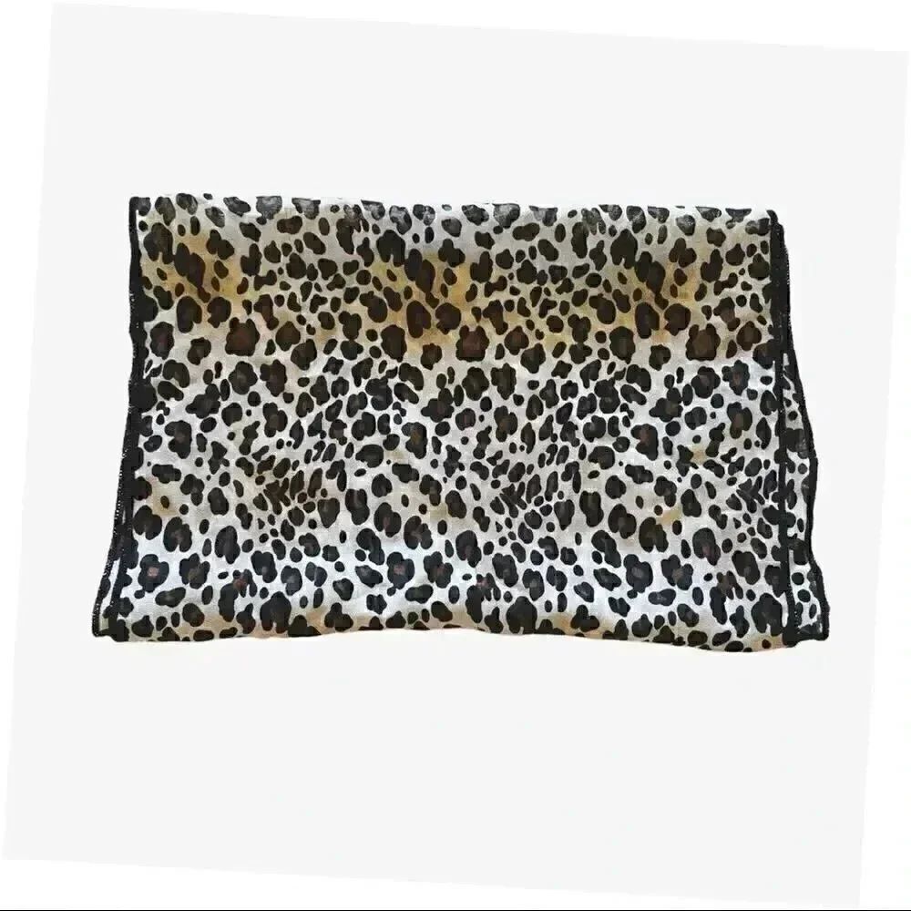 Leopard Print Infinity Soft Bohemian Womens Scarf - Picture 3 of 4